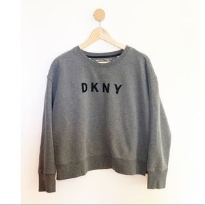 D K N Y  Sport Cozy Fleece Logo Sweatshirt.